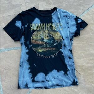 Shawn Mendes The Tour 2019 Bleach Tie Dye Band Tee Size M